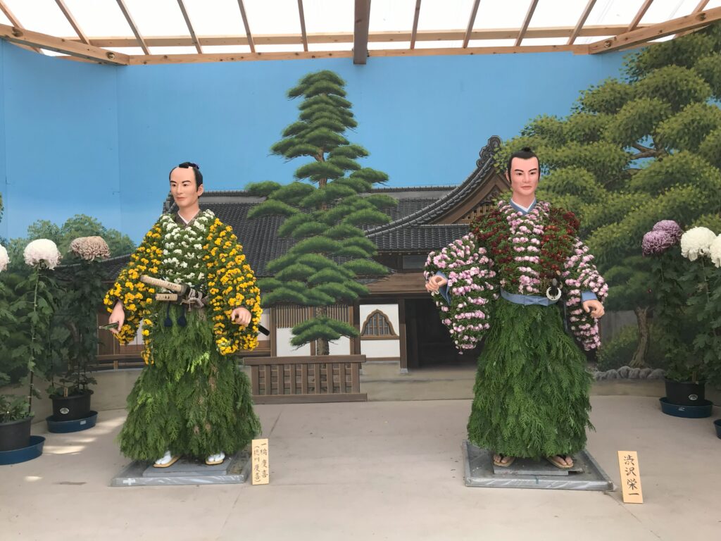 笠間の菊まつりの菊人形