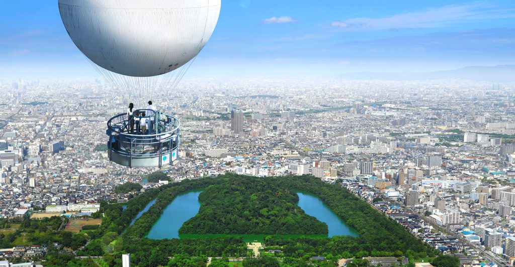 おおさか堺バルーン(イメージ画像。実際の搭乗時に見える景色とは異なります)